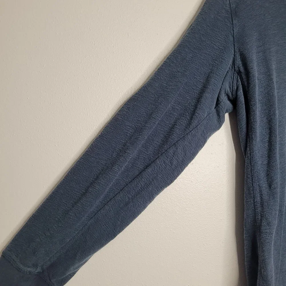 Levi's Made & Crafted navy blue henley Shirt Classic Size Large